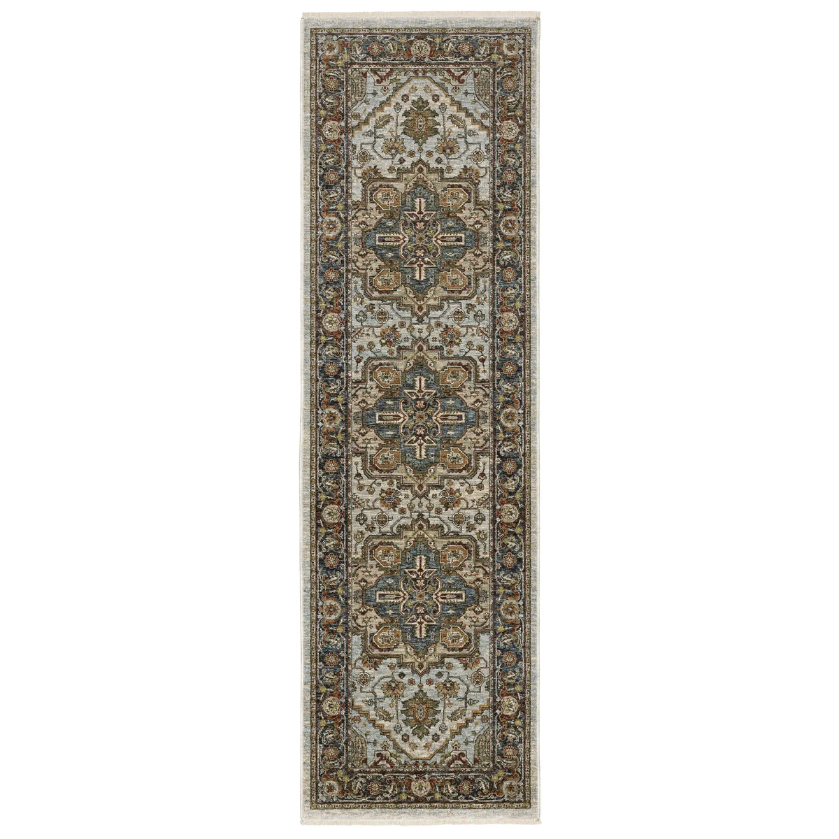 Oriental Weavers Sphinx Aberdeen 1144W Ivory/Blue Rugs - runner