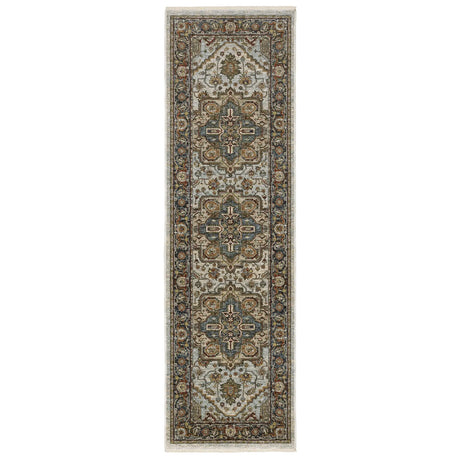 Oriental Weavers Sphinx Aberdeen 1144W Ivory/Blue Rugs - runner