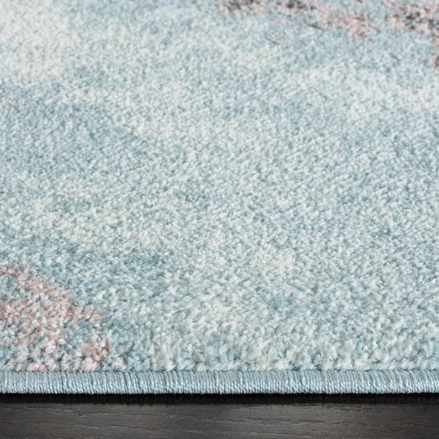 Safavieh Glacier 5'-3" x 5'-3" Rug in Pink / Blue