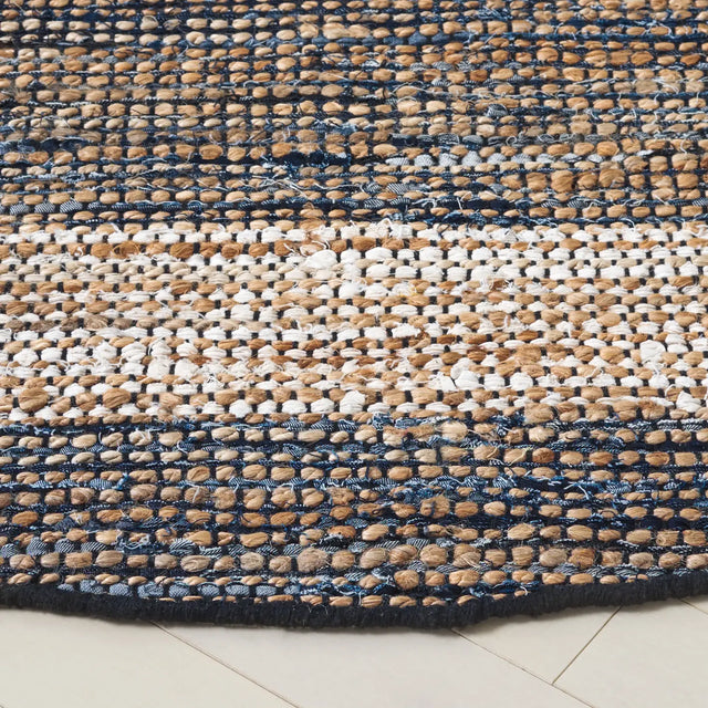Safavieh Cape Cod 6'-0" x 6'-0" Rug in Navy / Beige