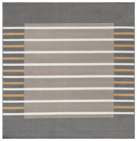 Safavieh Pyramid 6'-7" x 6'-7" Rug in Grey / Ivory Gold