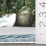 Safavieh Beach House 4'-0" x 6'-0" Rug in Blue / Ivory