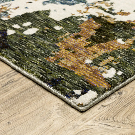 Oriental Weavers Sphinx Evolution 0981A Ivory/ Multi Rugs - corner detail