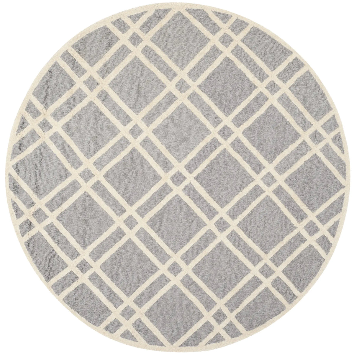 Safavieh Cambridge 6'-0" x 6'-0" Rug in Silver / Ivory