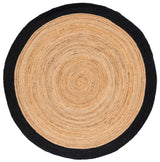 Safavieh Natural Fiber 6'-0" x 6'-0" Rug in Natural / Black