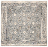 Safavieh Micro-Loop 5'-0" x 5'-0" Rug in Blue / Ivory
