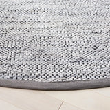 Safavieh Vintage Leather 7'-0" x 7'-0" Rug in Grey / Beige