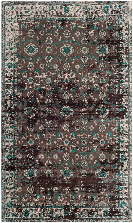 Safavieh Classic Vintage 3'-0" x 5'-0" Rug in Teal / Beige