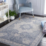Safavieh Winston 4'-0" x 6'-0" Rug in Blue / Creme