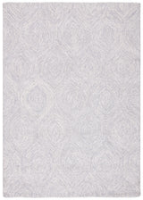 Safavieh Micro-Loop 4'-0" x 6'-0" Rug in Silver / Ivory