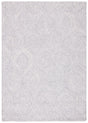 Safavieh Micro-Loop 4'-0" x 6'-0" Rug in Silver / Ivory