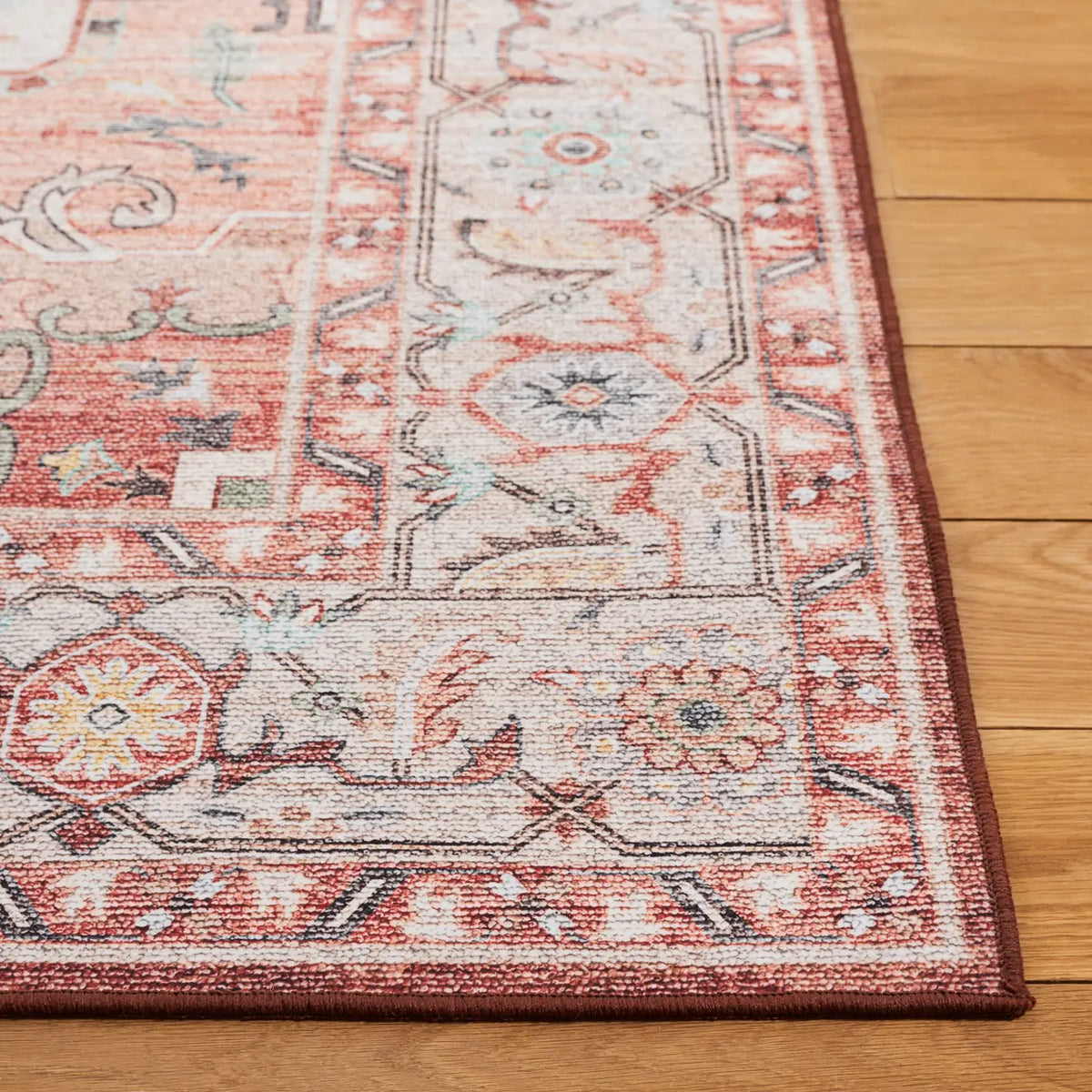 Safavieh Tucson 4'-0" x 6'-0" Rug in Light Rust / Beige