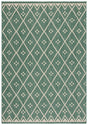Safavieh Courtyard 4'-0" x 5'-7" Rug in Dark Green / Beige