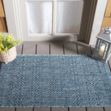 Safavieh Courtyard 2'-0" x 3'-7" Rug in Aqua / Navy
