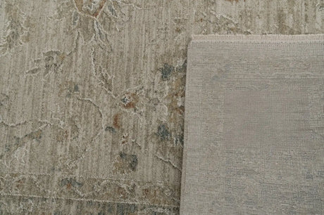 Dynamic Rugs Solace 17921 Power Loomed Traditional Beige/Cream/Grey Rug - Corner