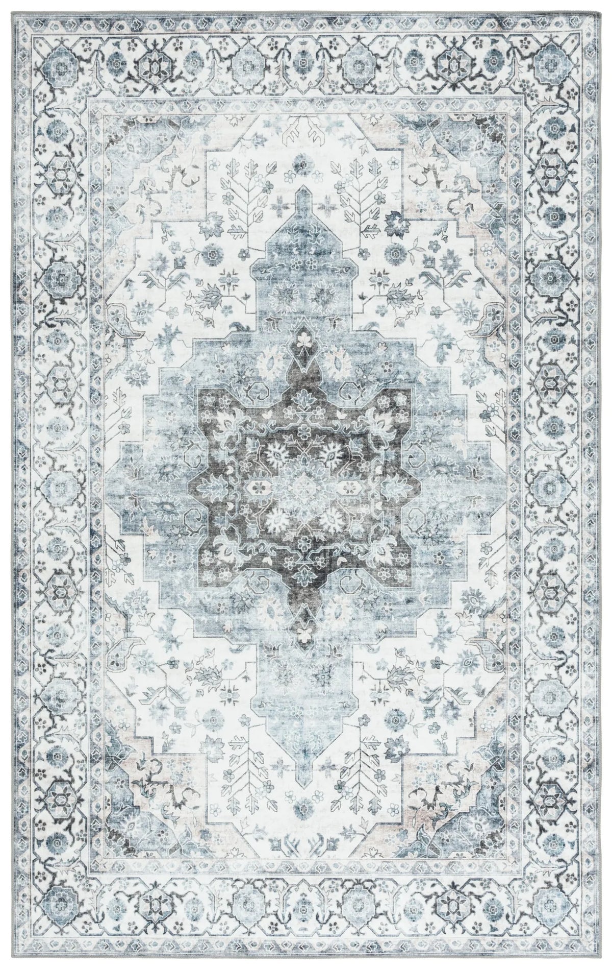 Safavieh Arizona 4'-0" x 6'-0" Rug in Ivory / Blue