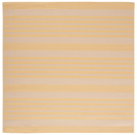Safavieh Courtyard 6'-7" x 6'-7" Rug in Gold / Beige