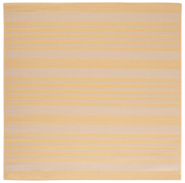 Safavieh Courtyard 6'-7" x 6'-7" Rug in Gold / Beige