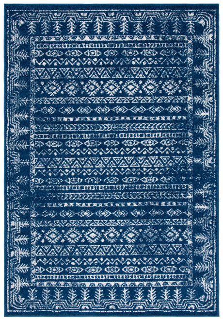 Safavieh Tulum 4'-0" x 6'-0" Rug in Navy / Grey