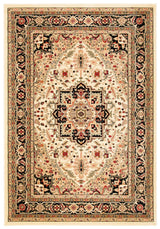 Safavieh Lyndhurst 4'-0" x 6'-0" Rug in Beige / Black