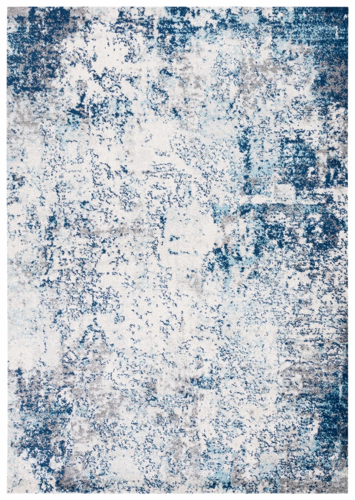 Safavieh Tulum 4'-0" x 6'-0" Rug in Ivory / Blue