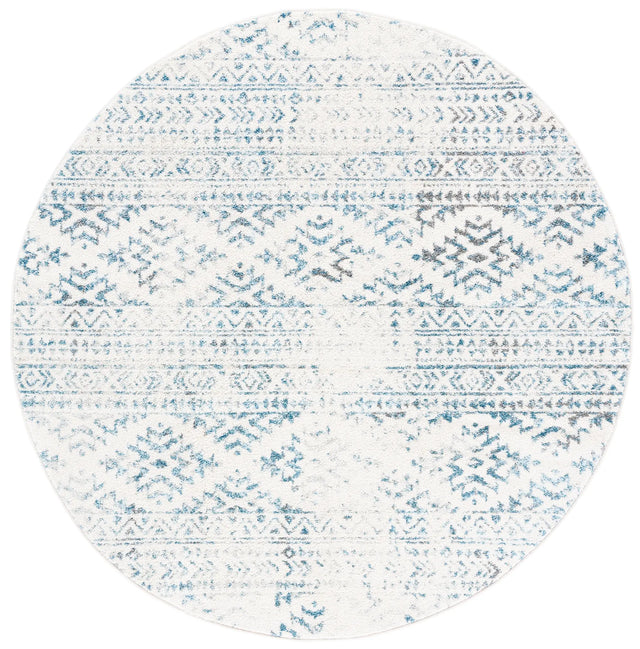 Safavieh Tulum 10'-0" x 10'-0" Rug in Ivory / Turquoise