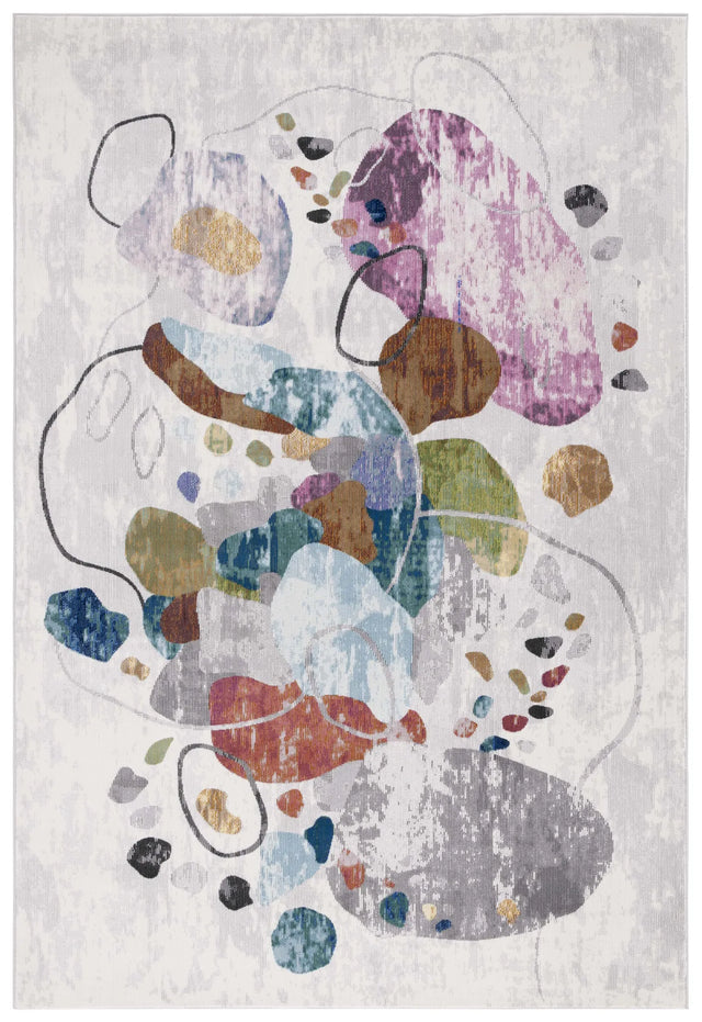 Safavieh Art Studio 4'-0" x 6'-0" Rug in Ivory / Blue