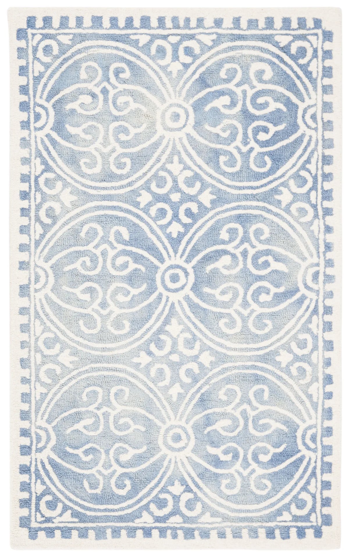 Safavieh Dip Dye 3'-0" x 5'-0" Rug in Blue / Ivory