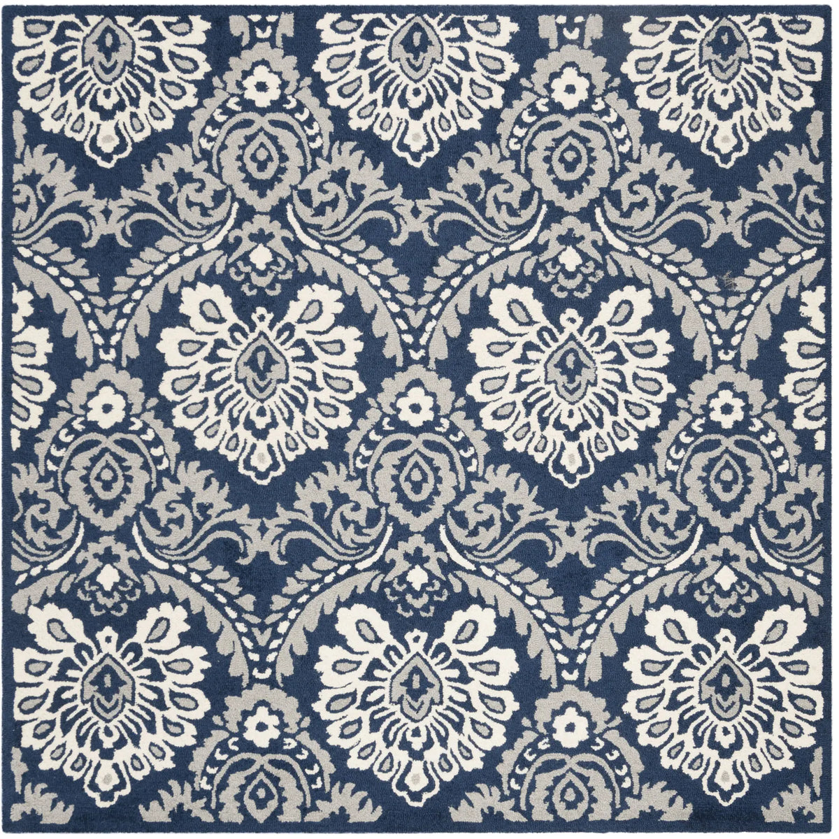 Safavieh Blossom 6'-0" x 6'-0" Rug in Navy / Ivory