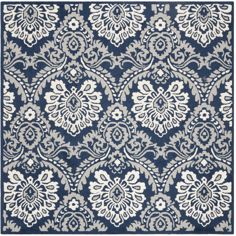 Safavieh Blossom 6'-0" x 6'-0" Rug in Navy / Ivory