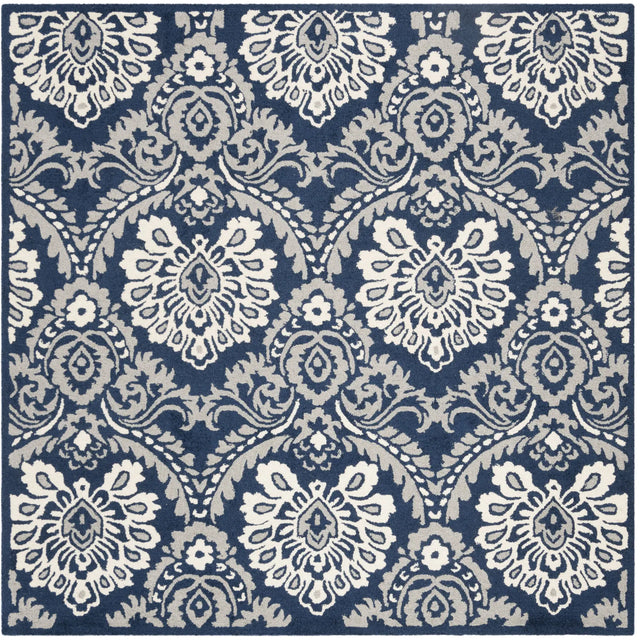 Safavieh Blossom 6'-0" x 6'-0" Rug in Navy / Ivory