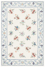 Safavieh Micro-Loop 4'-0" x 6'-0" Rug in Ivory / Grey