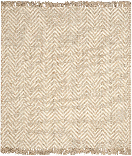 Safavieh Natural Fiber 6'-0" x 6'-0" Rug in Bleach / Natural