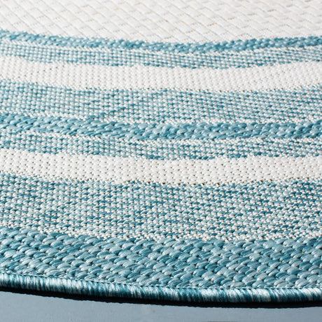 Safavieh Courtyard 10'-0" x 10'-0" Rug in Ivory / Aqua