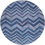 Safavieh Nantucket 6'-0" x 6'-0" Rug in Blue / Multi