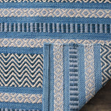 Safavieh Montauk 4'-0" x 6'-0" Rug in Blue / Grey