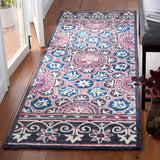 Safavieh Micro-Loop 2'-3" x 7'-0" Rug in Ivory / Pink
