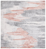 Safavieh Invista 6'-7" x 6'-7" Rug in Light Grey / Rust