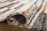 Loloi Levitt Shag Lev-03 Ivory/Sunset Rug - pile height