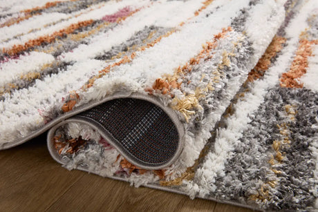 Loloi Levitt Shag Lev-03 Ivory/Sunset Rug - pile height