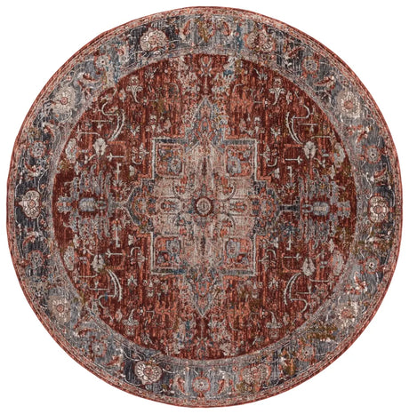 Safavieh Limitee 700 6'-7" x 6'-7" Rug in Beige / Rust