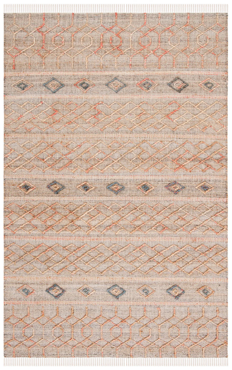Safavieh Natural Fiber 4'-0" x 6'-0" Rug in Natural / Rust