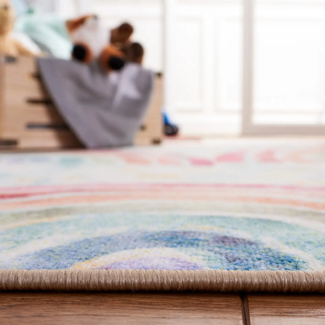 Safavieh Kids Playhouse 200 4'-4" x 6'-0" Rug in Blue / Ivory