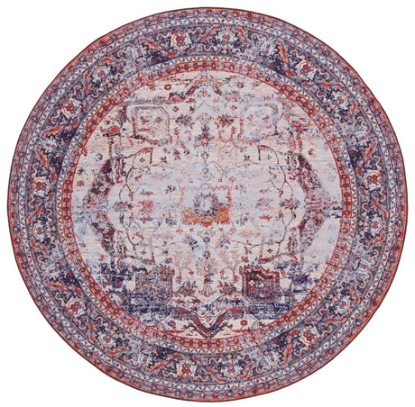 Safavieh Tucson 6'-0" x 6'-0" Rug in Beige / Red