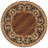 Safavieh Naples 8'-0" x 8'-0" Rug in Black / Gold