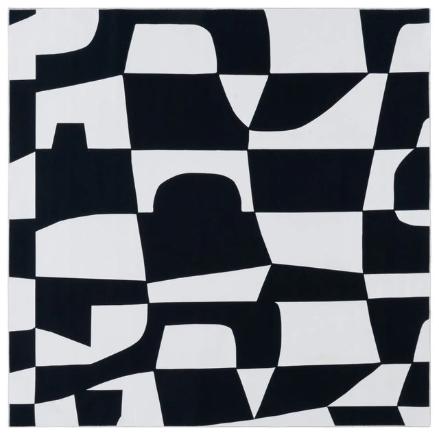 Safavieh Malibu 6'-0" x 6'-0" Rug in Ivory / Black