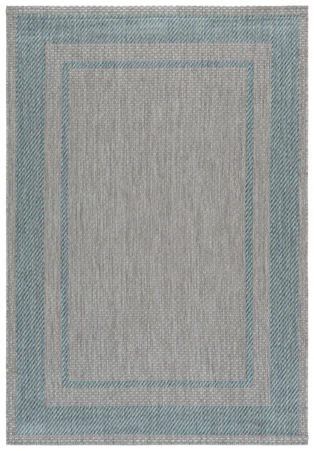 Safavieh Courtyard 5'-3" x 7'-7" Rug in Green / Aqua