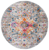 Safavieh Madison 6'-7" x 6'-7" Rug in Grey / Fuchsia