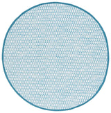 Safavieh Montauk 6'-0" x 6'-0" Rug in Aqua / Ivory