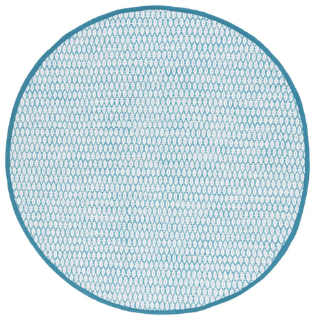 Safavieh Montauk 6'-0" x 6'-0" Rug in Aqua / Ivory